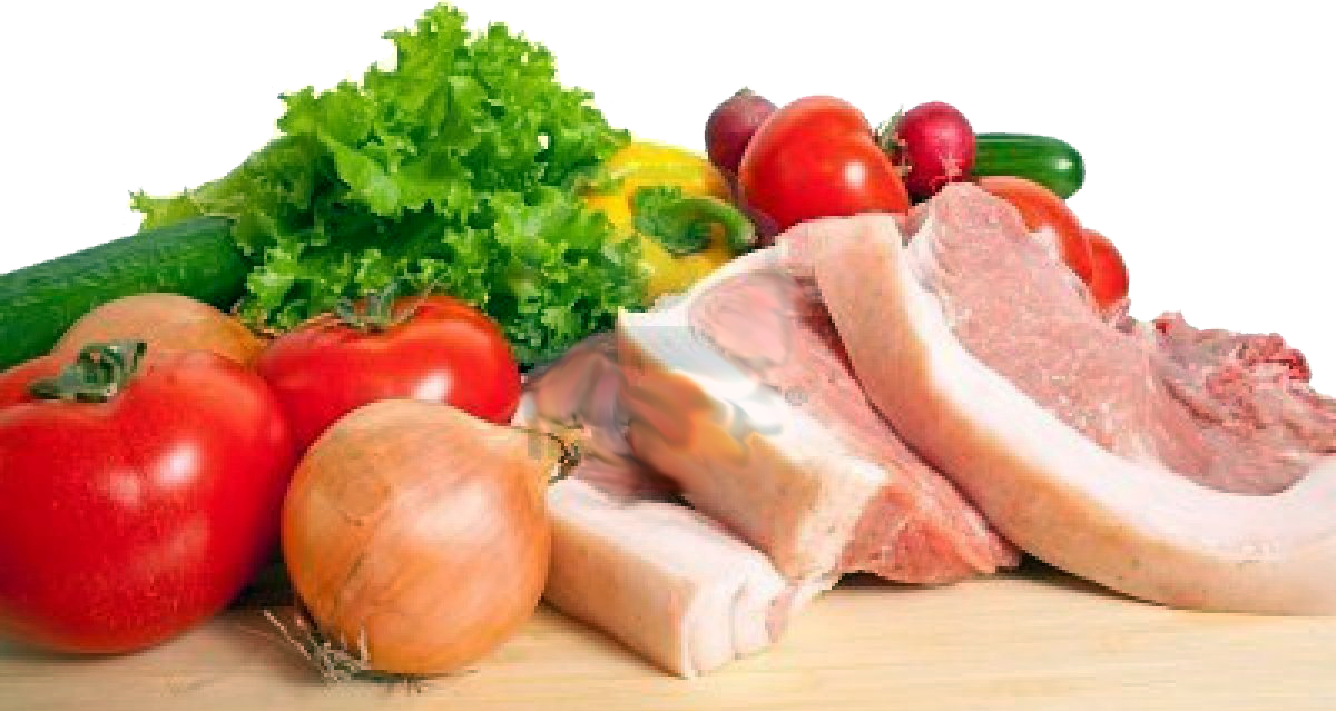 La Producción - Carnes Y Verduras Png (1200x639), Png Download