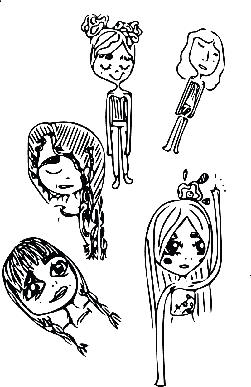 Scribbles - Sketch (805x1242), Png Download