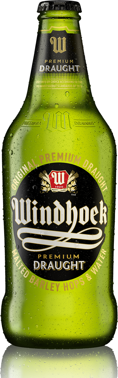 Windhoek Draught - Windhoek Draught Alcohol Percentage (409x1307), Png Download