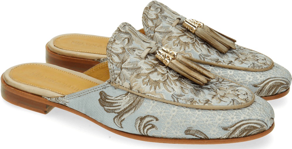 Mules Scarlett 2 Textile Victoria Silk Tassel Clear - Silk Tassel Shoe (1024x1024), Png Download