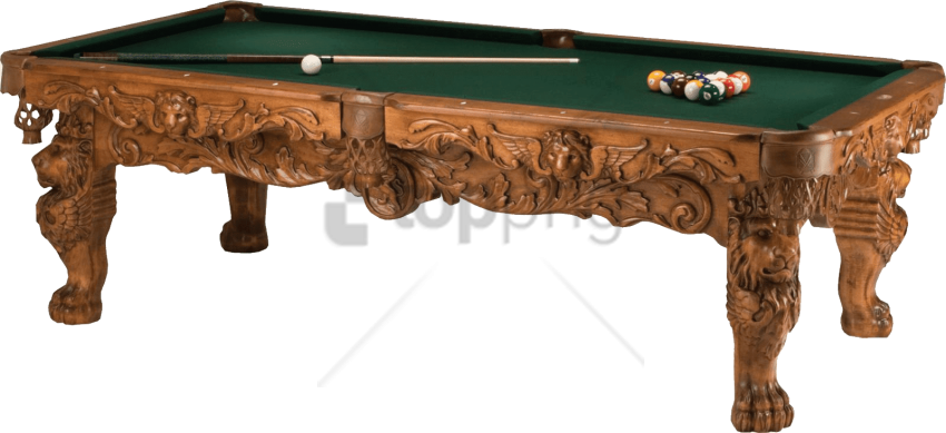 Free Png Download Very Ornate Billiard Table Png Images - Billiard Table Png (850x389), Png Download