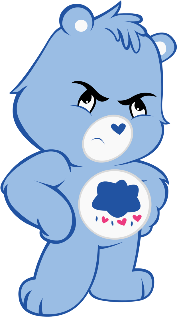 Care Bear Clip Art With Photos Medium Size - Care Bears Adventures In Care A Lot Grumpy (621x1110), Png Download