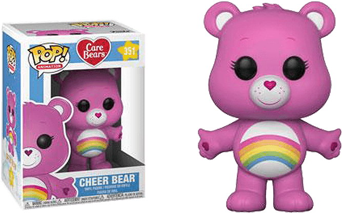Funko Pop Care Bears Cheer Bear 2 - Pop Heroes (709x709), Png Download