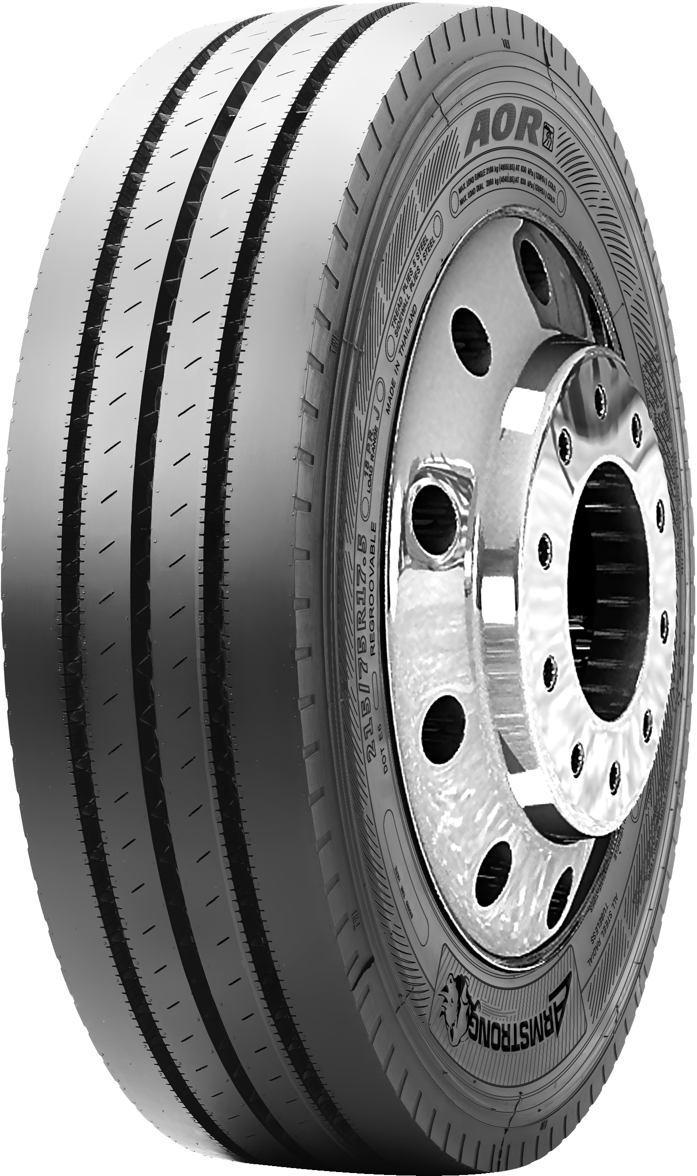 Tires Clipart Semi Tire - Armstrong Ash Tires (1422x2406), Png Download