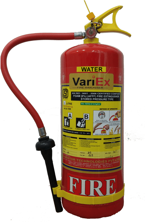 Water Type Fire Extinguisher - Cylinder (1200x900), Png Download