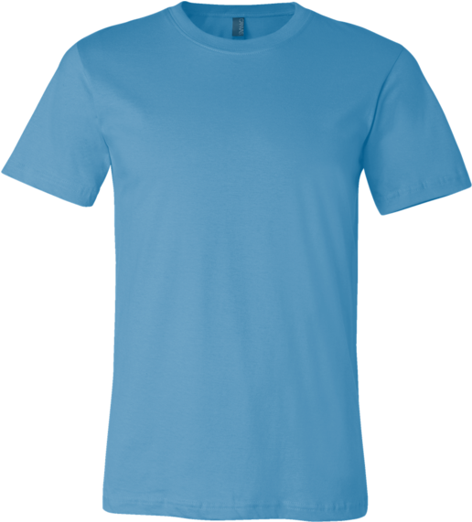Unisex Short Sleeve Jersey T-shirt - Bella Canvas Ocean Blue (600x600), Png Download