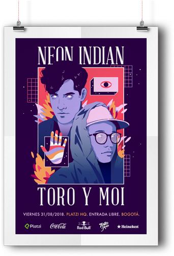 ¡diseña El Póster De Un Concierto - Poster (600x516), Png Download