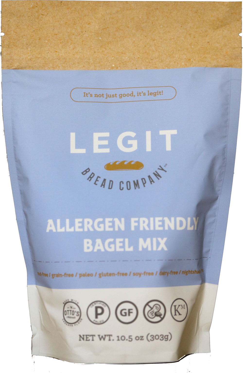Legit Bread Allergen Friendly Bagel Mix Front - Jamaican Blue Mountain Coffee (1000x1532), Png Download