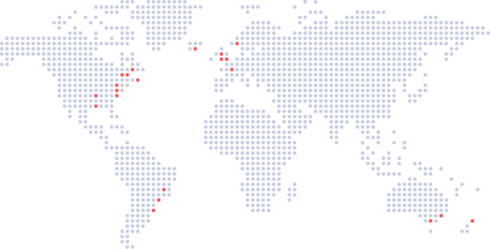 Catch The Fire Has Over 30 Established Healthy Churches - Map (1000x509), Png Download