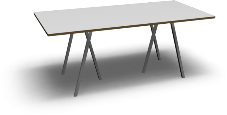Loop Stand Table, 180, White - Coffee Table (1000x1000), Png Download