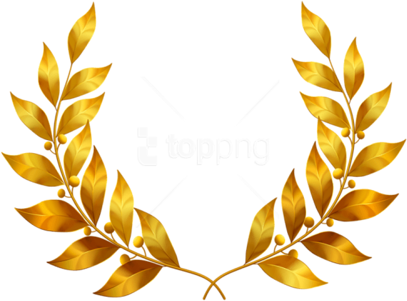 Free Png Download Laurel Leaves Clipart Png Photo Png - Golden Leaves Clip Art (850x641), Png Download