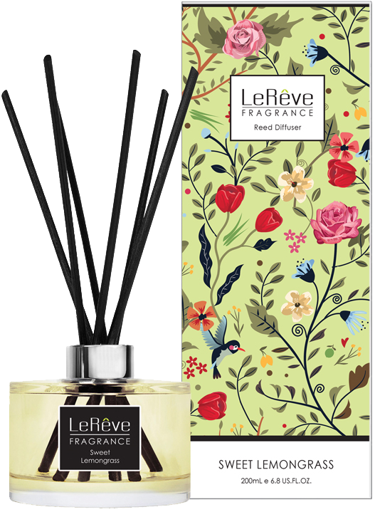 Sweet Lemongrass Reed Diffuser - Le Reve Diffuser (600x1000), Png Download