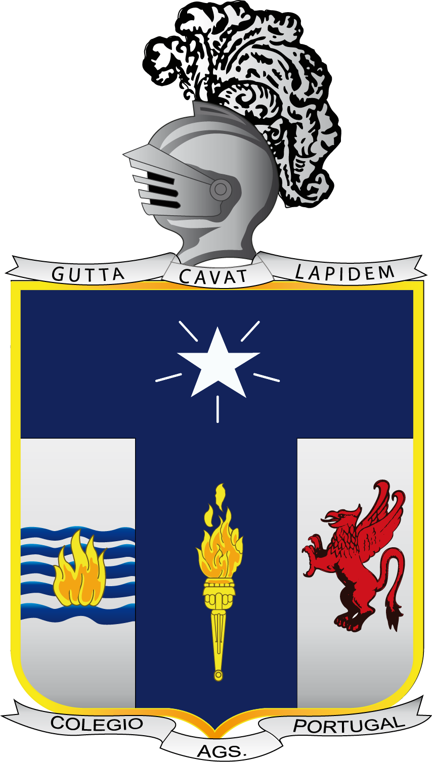 Escudo De Armas Del Colegio Portugal - Colegio Portugal (854x1508), Png Download