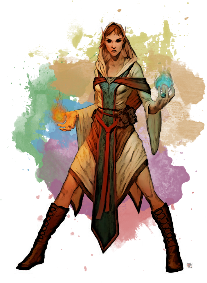 Ndcnlby - Fantasy Female Sorceress (713x1000), Png Download