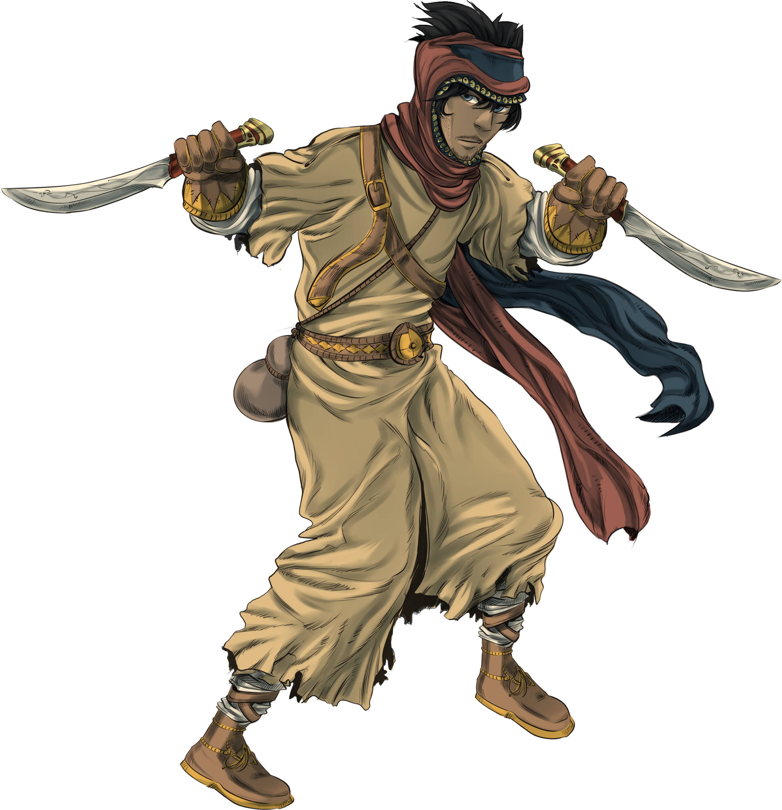 Ibram The Thalasai Image Arelite Core Indie - Desert Character Concept Art (2550x3509), Png Download