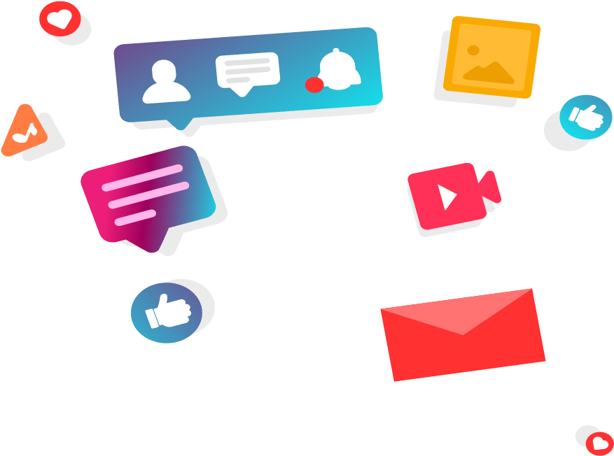Criamos As Artes E Alimentamos As Suas Redes Sociais - Réseaux Sociaux (951x800), Png Download