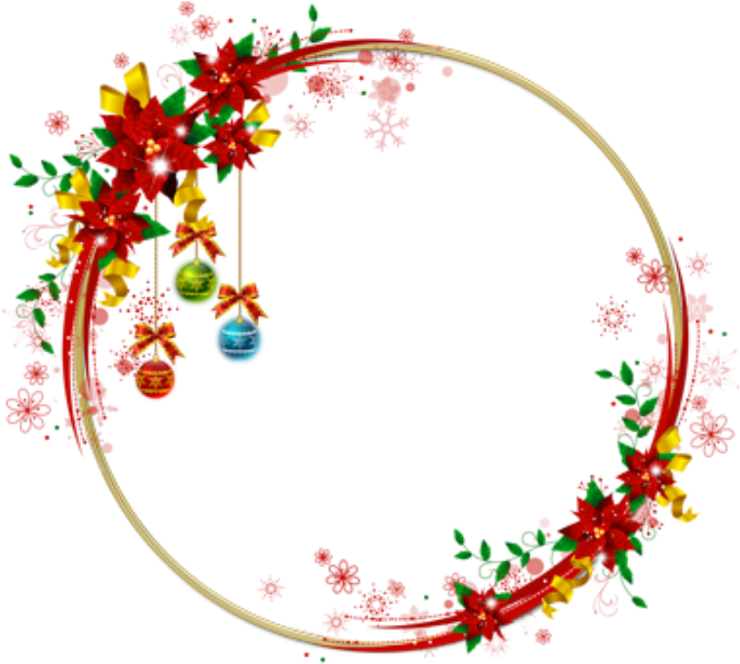 #mq #red #christmas #frame #frames #border #borders - Christmas Round Frame Png (1024x1024), Png Download