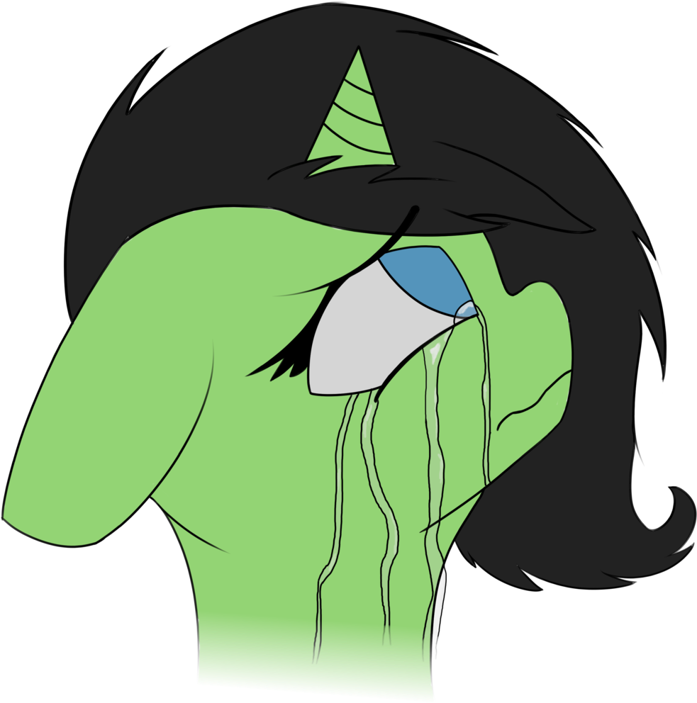 Shepardinthesky, Bust, Crying, Female, Filly, Floppy - Sad Filly Anon (1024x1024), Png Download