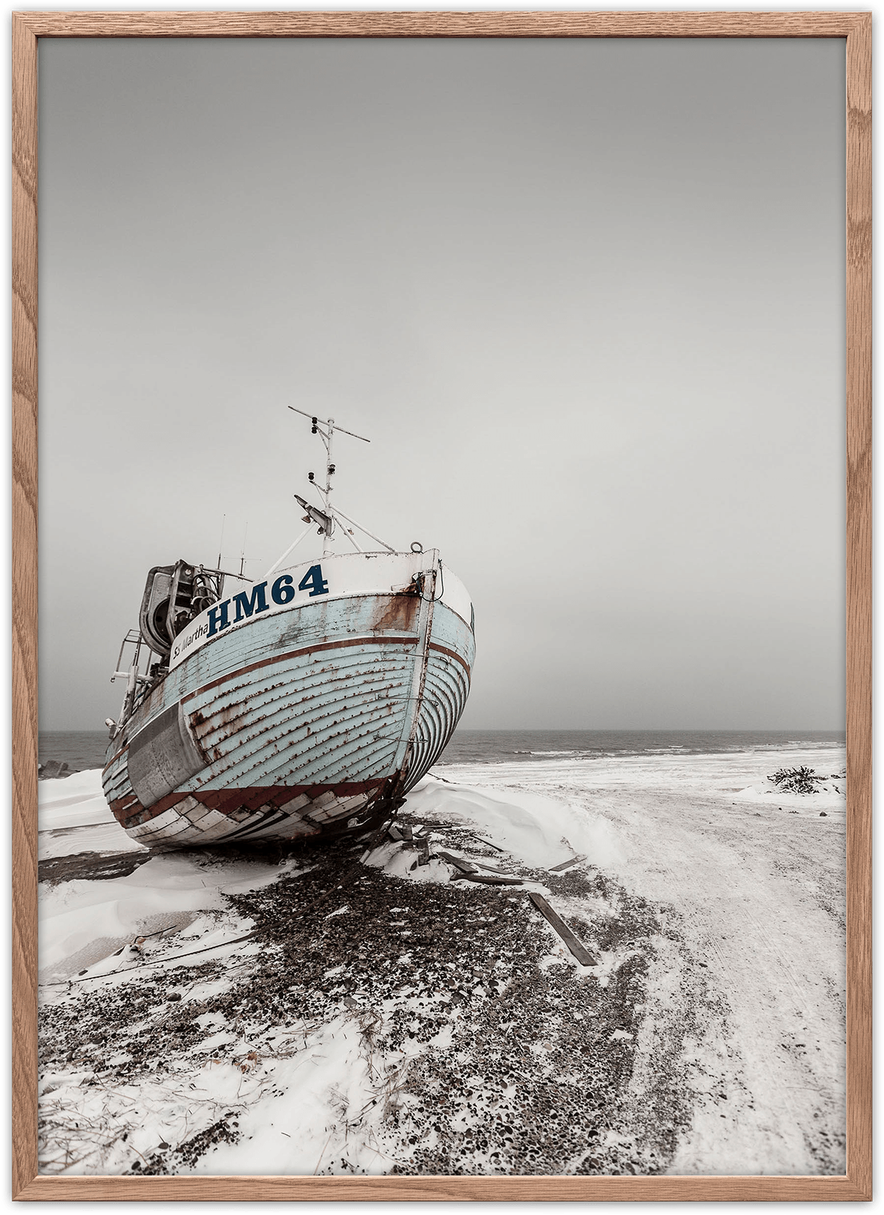 Thorup Strand Poster - Plakat Af Fiskekutter (1750x1750), Png Download