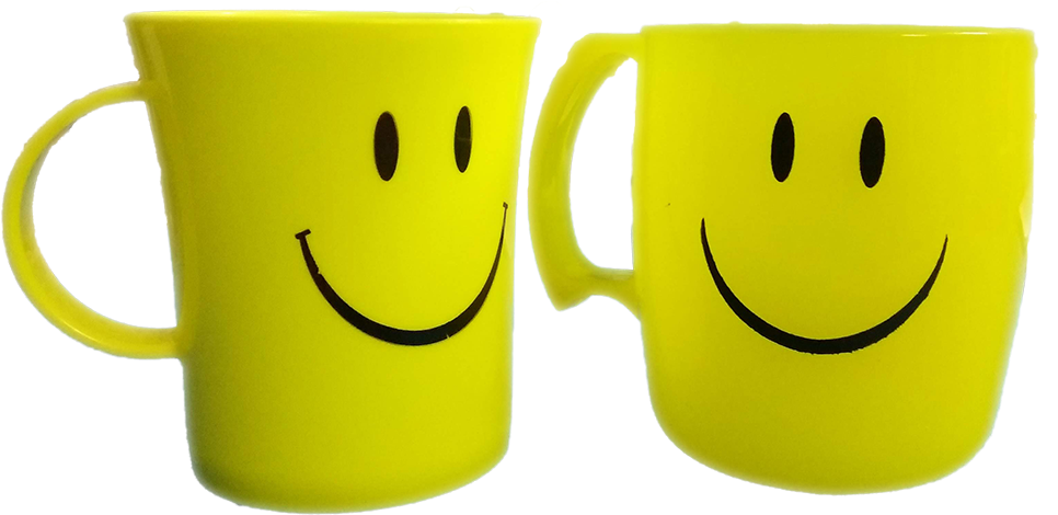 Combo Of 2 Mugs - Smiley (1000x519), Png Download
