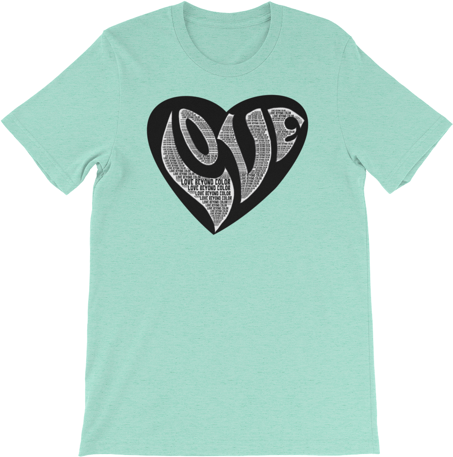 Ladies Black Heart Logo Short Sleeve T-shirt - Shirt (1000x1000), Png Download