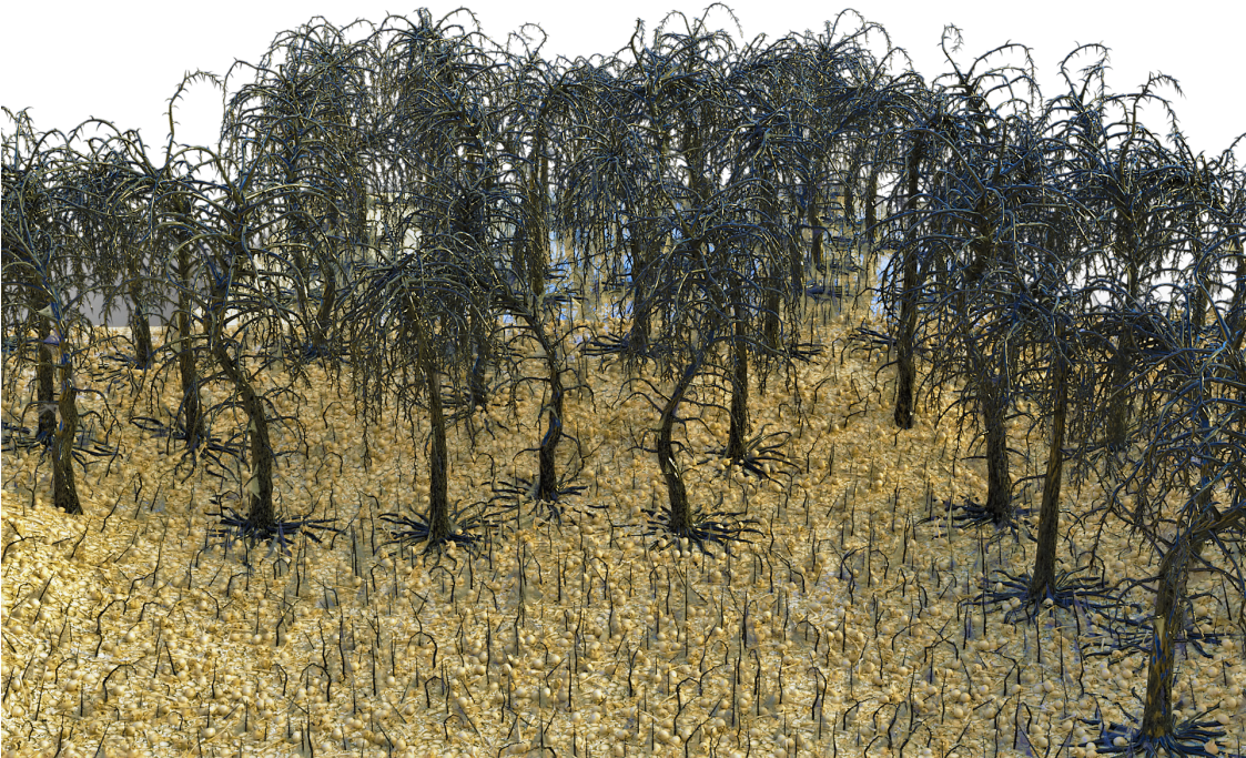 Skull N Bones N Trees - Willow (1122x693), Png Download