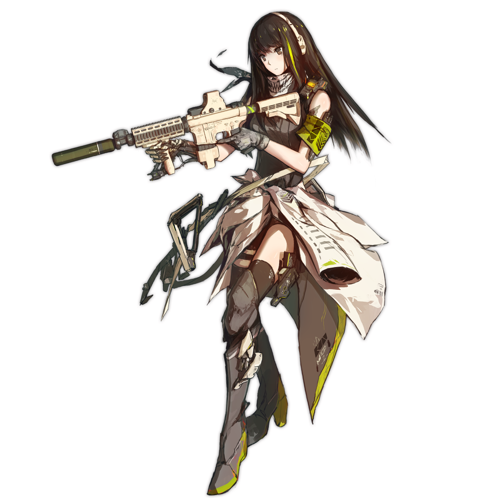 Warrior Drawing Sci Fi - M4a1 Girls Front Line (1024x1024), Png Download