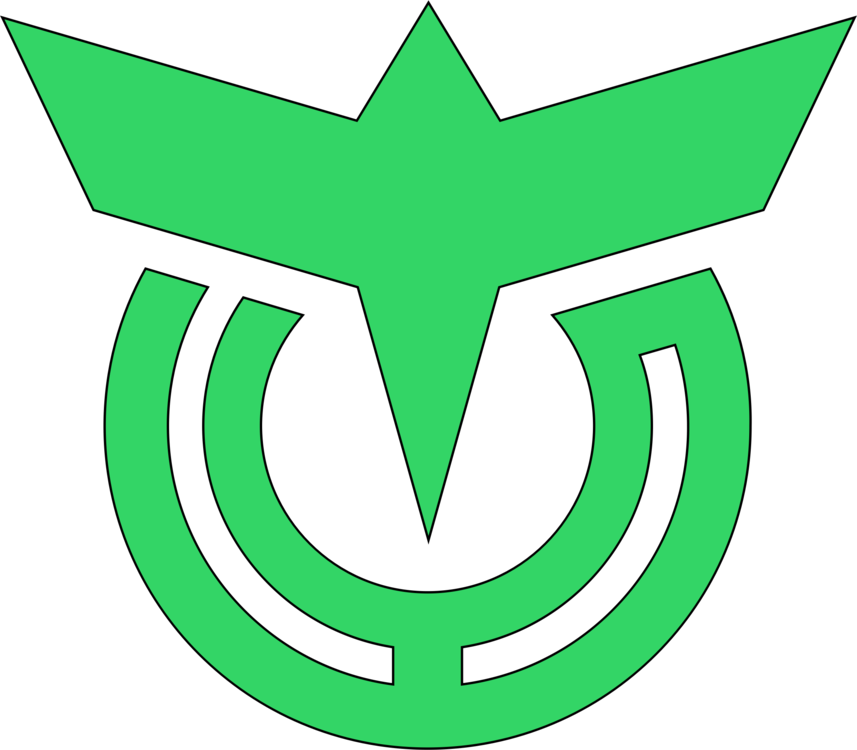 Green Line Angle Leaf Logo - Emblem (857x750), Png Download