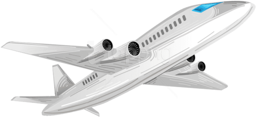 Free Png Download Aircraftvector Clipart Png Photo - Airplane Transparent (850x427), Png Download