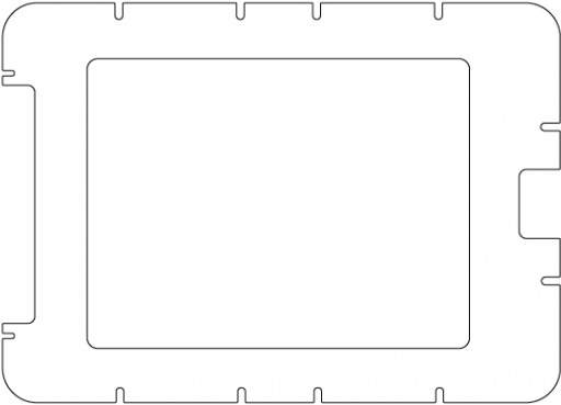 Cadre Insert Blanc Sans Accès - Display Device (800x565), Png Download