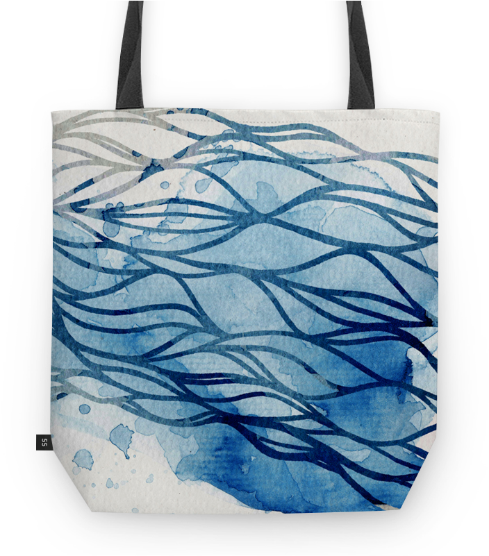Bolsa Ondas Marinhas De Bruno Dinizna - Tote Bag (800x800), Png Download