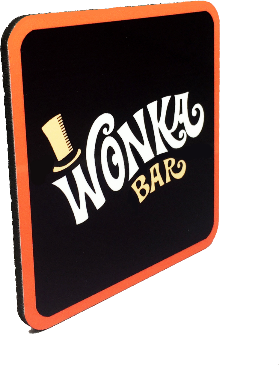 Willy Wonka Drink Coaster - Label (1500x1500), Png Download