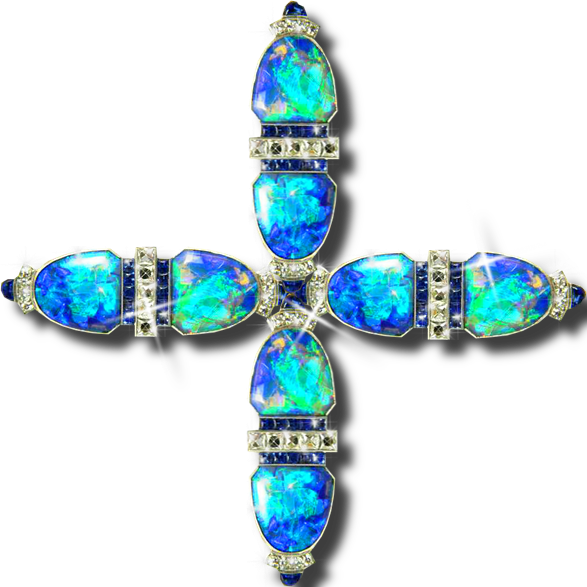 Zoom Dise&209o Y Fotografia Ornamentos De Colores Para - Opal (587x587), Png Download