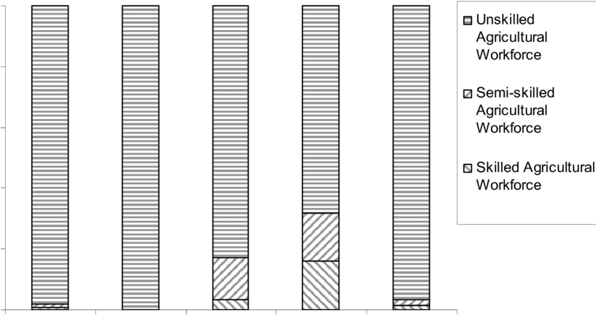 Skills Level Of The Kwazulu Natal Agricultural Work - Monochrome (850x485), Png Download