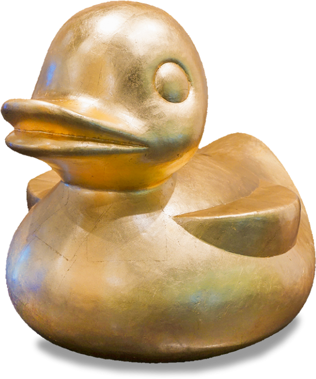 Gold Leaf Design Group Fiberglass Duck - Mallard (800x775), Png Download