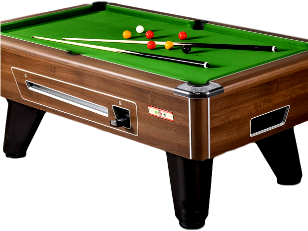 Pool Table Hire - Supreme Winner Pool Table Walnut (618x524), Png Download