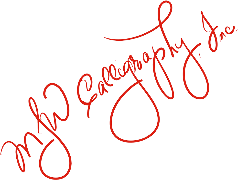 Mjw Calligraphy, Inc - Calligraphy (1000x850), Png Download