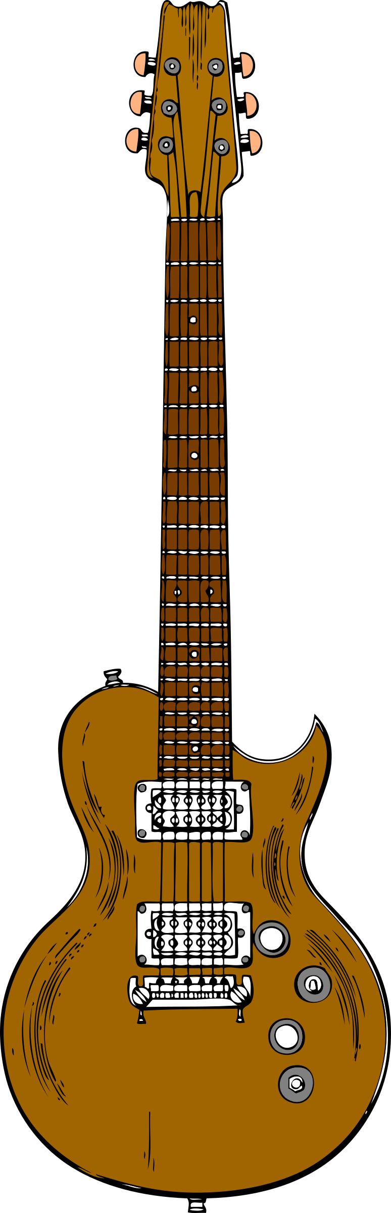 This Free Icons Png Design Of Wooden Guitar (774x2400), Png Download