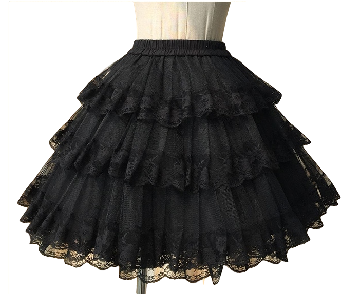 Z18 2018 New Arrival Vintage Lolita Gothic Cosplay - Katlı Etek (750x573), Png Download