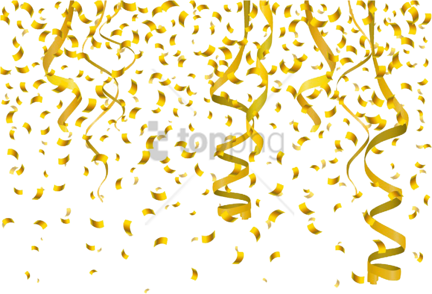 Free Png Gold Golden Ribbon Background Png Image With - Celebrate New Year 2019 (850x578), Png Download