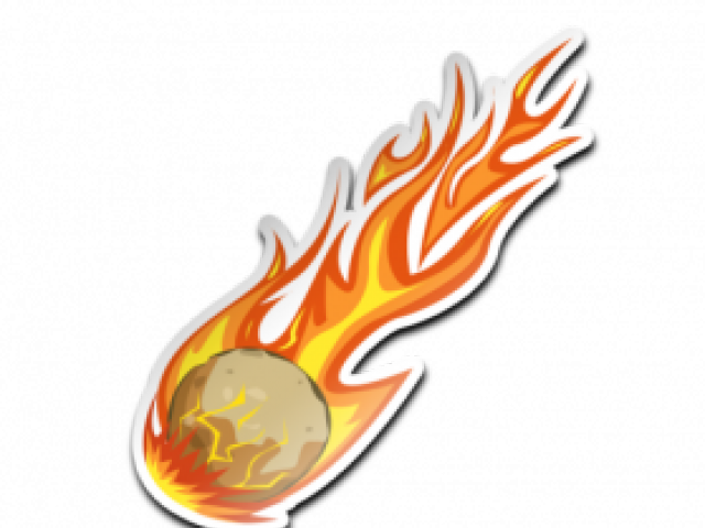 Fireball Clipart Transparent Background - Transparent Comet (640x480), Png Download