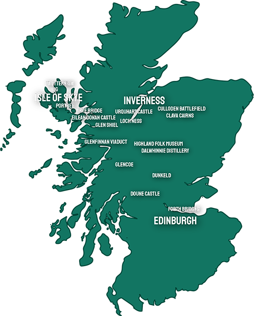 3 Day Isle Of Skye Tour Map - Northern Isles Of Scotland (514x640), Png Download