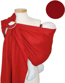 Ringsling Storchenwiege Leo Red (280x378), Png Download