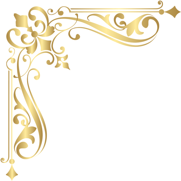 0, - Transparent Gold Corner Png (600x600), Png Download