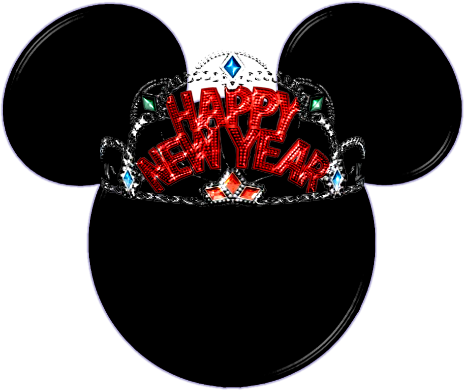 Mickey Heads For New Years Party - New Years Cap Png (952x917), Png Download