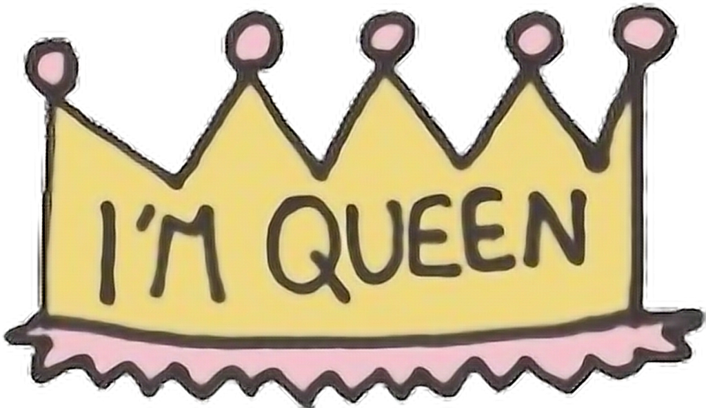 Coronadecorazones Corona Corazon Corazones Tumblr Azul - I M The Queen (1024x592), Png Download