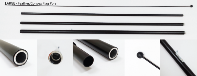 177" Flag Pole Set With Stake - Exhaust System (630x552), Png Download