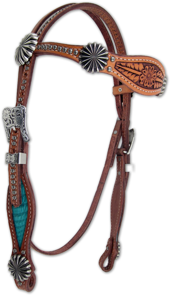 Headstall Browband Davinci 1030121258 Heritage Brands - Halter (600x1029), Png Download