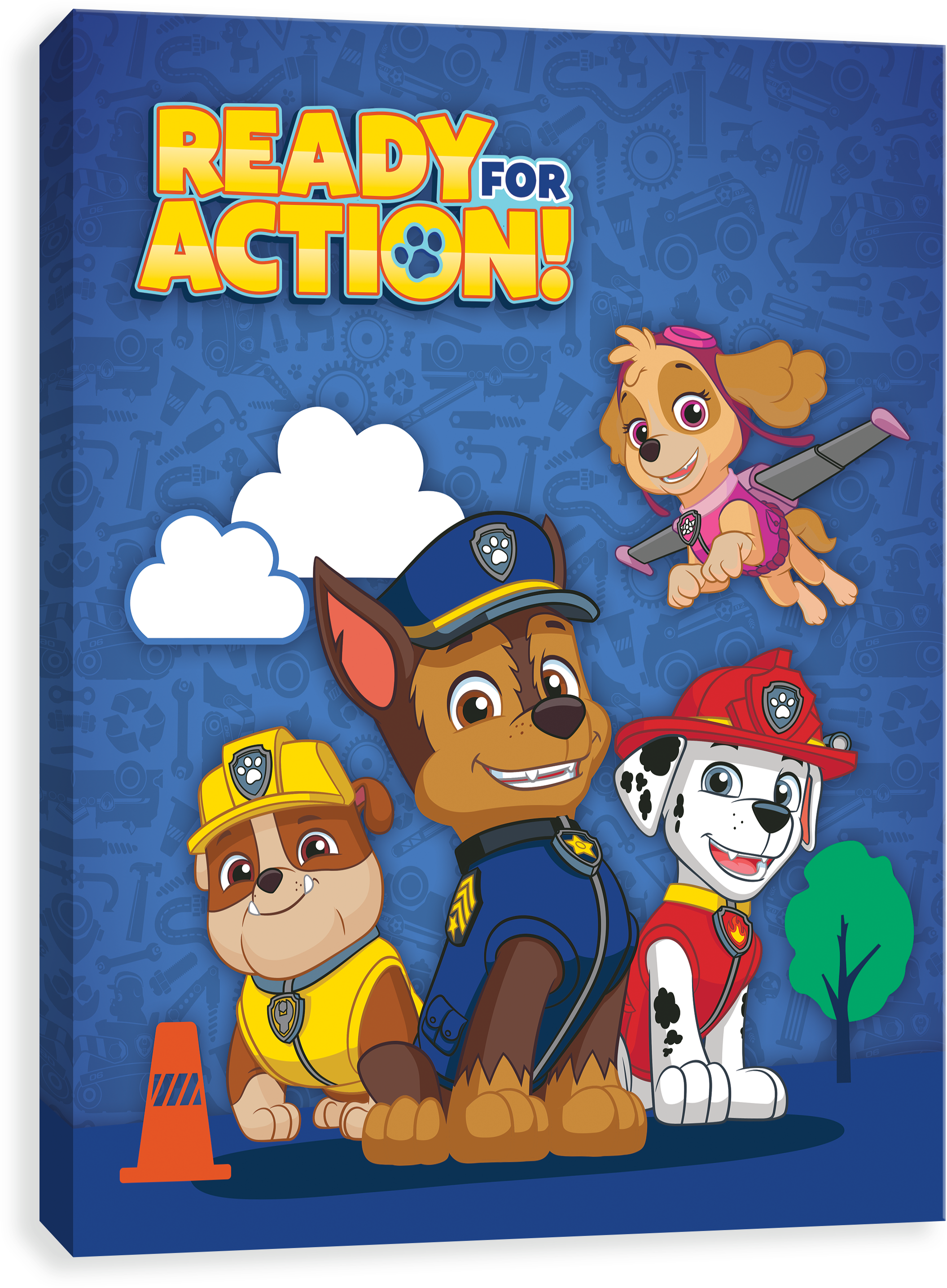 Paw Patrol Ready For Action Gallery Wrapped Printed - Paw Patrol Ready For Action (3000x3000), Png Download