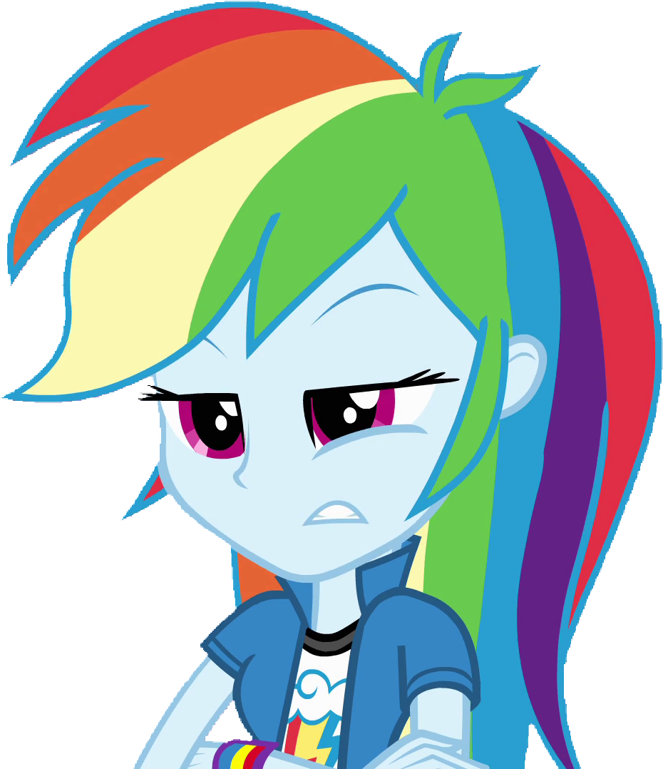 Fella, Bored, Bracelet, Equestria Girls, Female, Jewelry, - My Little Pony Equestria Girls Rainbow Dash Hasbro (954x1080), Png Download
